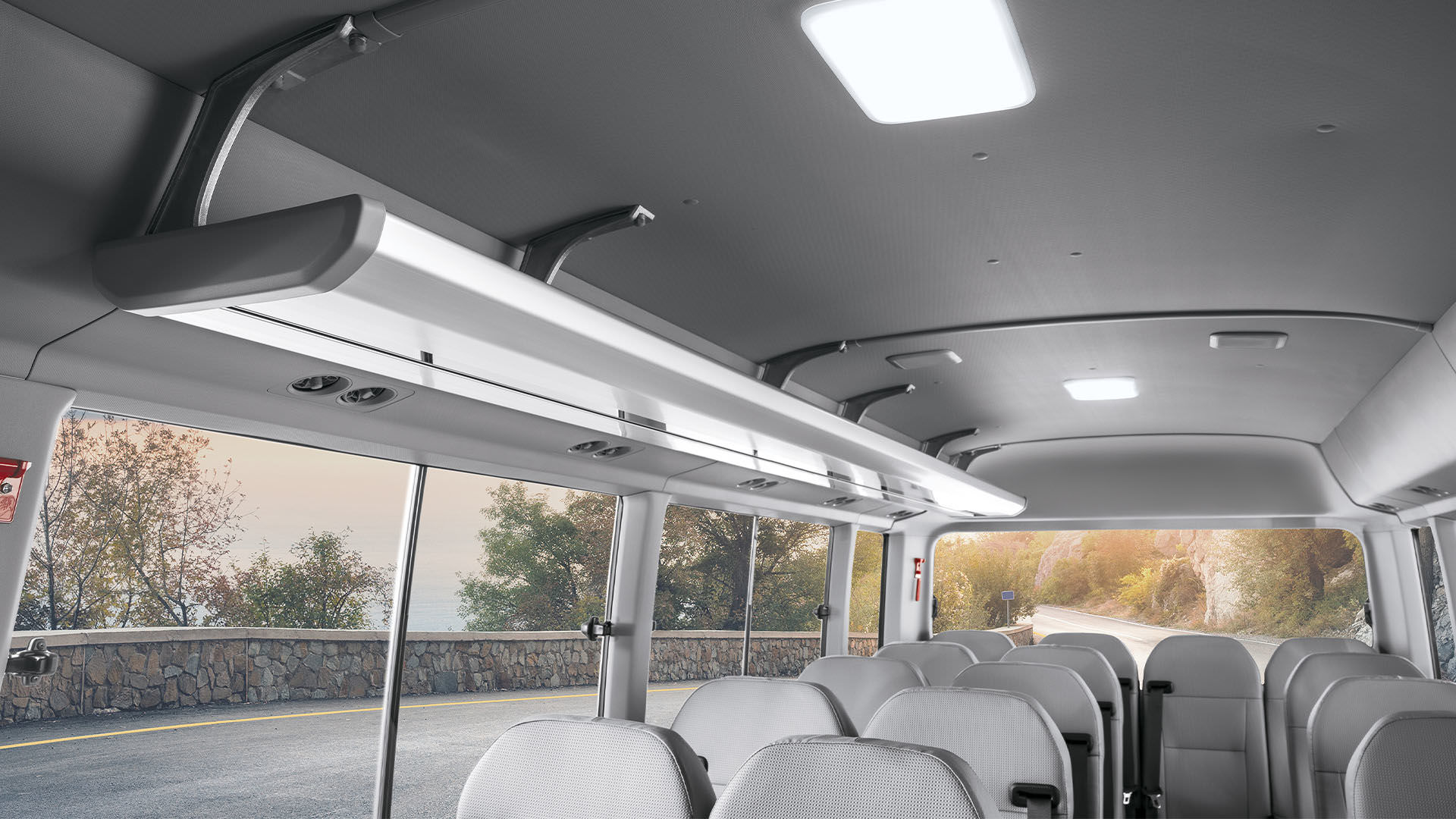 Toyota Coaster interior